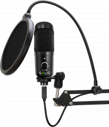 VOCE BLACK USB Condenser Microphone Set