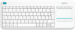 K400 Plus White Wireless Touch Keyboard (UK Layout)
