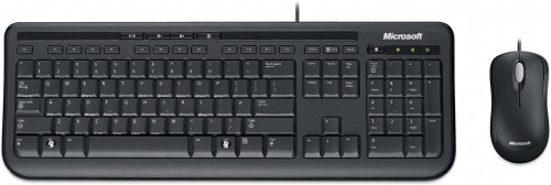 The package comprises Microsoft’s Keyboard 600
(US version pictured) and Optical Mouse